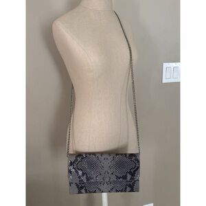 Leather Bag, Snakeskin Pattern (Made in Italy)